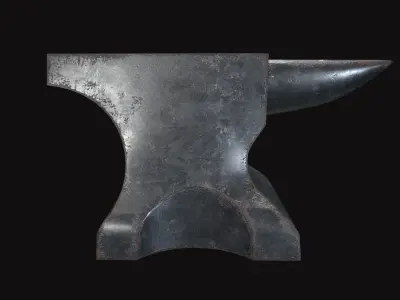 Medieval Anvil Low-poly 3D model