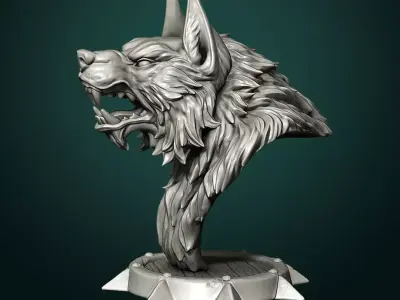 WOLF 3D DECOR Free 3D print model