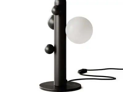 Lunar T Table Lamp by Babich studio 3D model