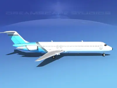 Douglas DC-9-40 Executive 1 3D model