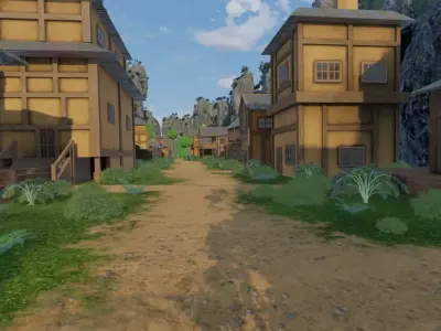 Mountain Village 3D model