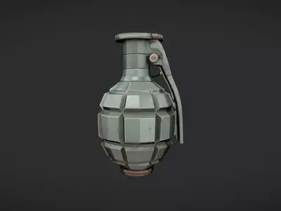 military hand grenade 2 3D model