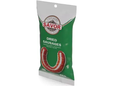 Dried sausages Dried Sausages Low-poly 3D model purchase