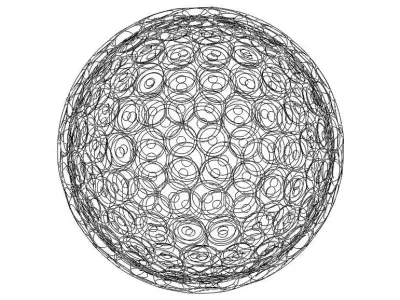Wireframe Shape Small Ball 3D print model