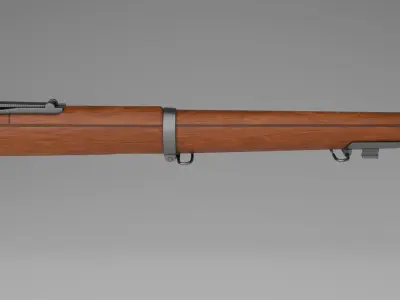 Lee Enfield MK3 Rifle - Game Ready Free low-poly 3D model