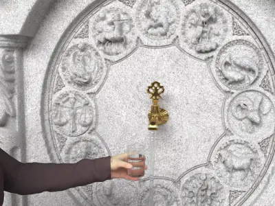 Historic Fountain 2 3D model