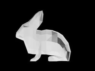 Low Poly Rabbit Bunny Low-poly 3D model