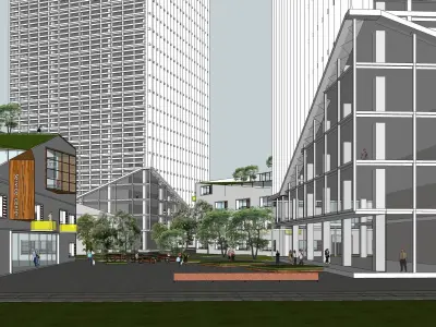 Sketchup Residential Complex S3 3D model