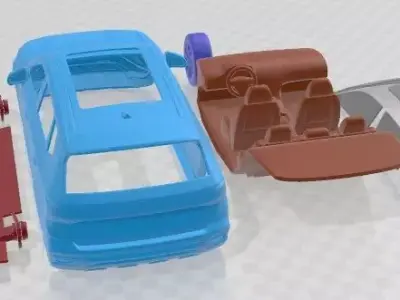 Volkswagen Taos 2022 Printable Car  3D print model