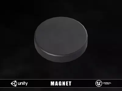 Small Magnet Free low-poly 3D model