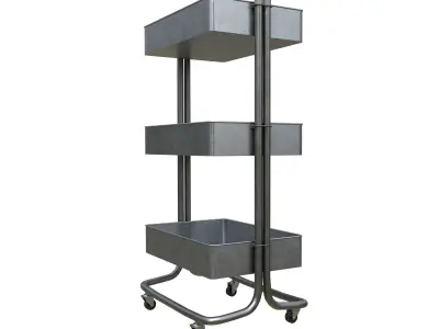 Cart Steel  Low-poly 3D model