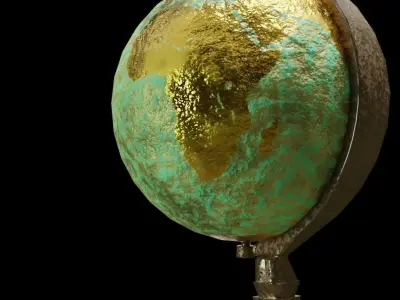 Antique Style Globe 3D model
