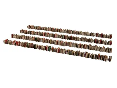 Old Luxurious Ancient Books Collection Set Vintage 3D model