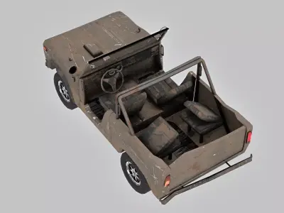 Ford Bronco Roadster U13 1969   Low-poly 3D model