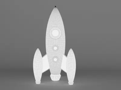 Rocket 3d Model ship 3D model