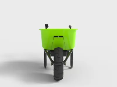 ELECTRIC WHEELBAROOW Low-poly 3D model
