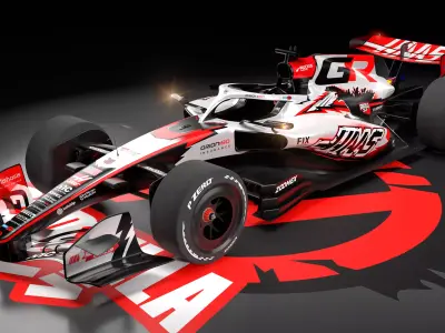 2026 Godzilla HAAS F1 - Japan Special Livery 3D model