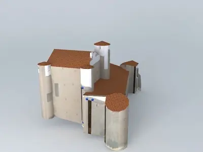CHATEAU DE CHERVES Free 3D model