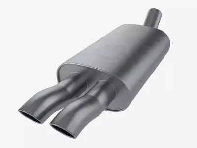 Car Exhaust Pipe 3D model
