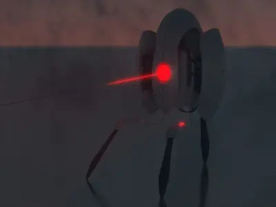 portal 2 turret 3D model