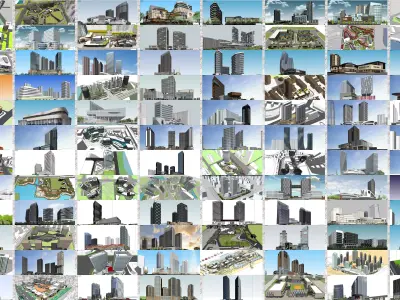 Collection 95 Sketchup Commercial Complex  3D Model Pack
