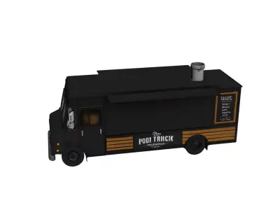 Food Truck 3D model get