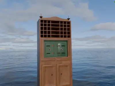 Titanic cabinet with safes 3D model