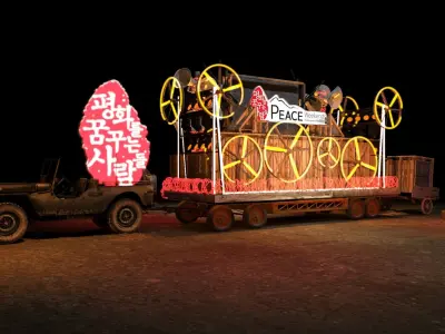 parade stage 3D model