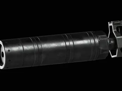Daniel Defense SoundGuard SG-30 Low-poly 3D model