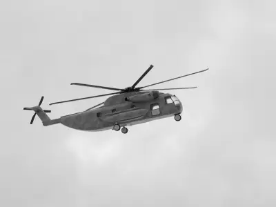 3d helicopter army animated 3D model