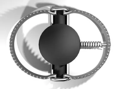 Animal Trapping - Leg-hold trap 3D model