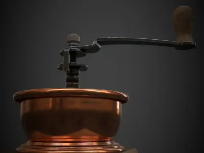 Manual coffee grinder 3D model