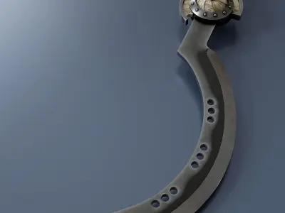 Fantasy Melee Weapon A4 Low-poly 3D model