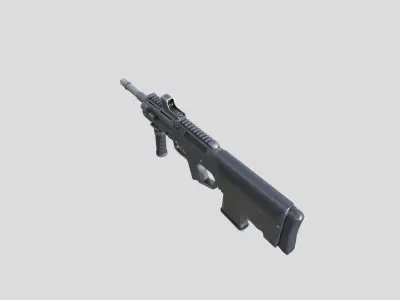 PDR-gun model 3d game ready model Low-poly 3D model Low-poly 3D model