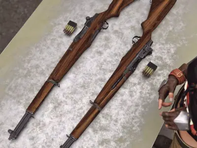 M1 Garand Rifle for G8F 3D model