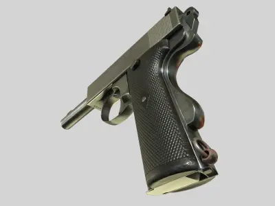 Webley 1913 PBR Low-poly 3D model