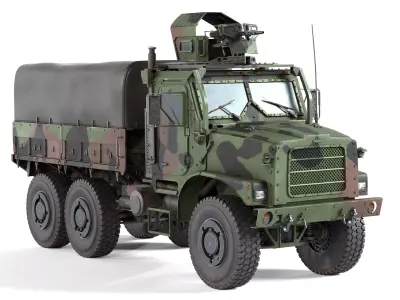 Oshkosh MTVR Amk23 Low-poly 3D model