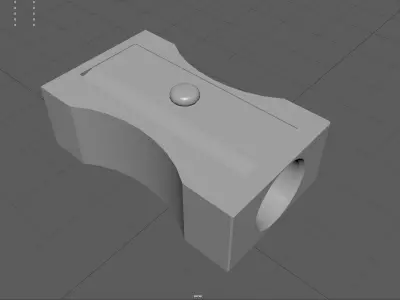 Pencil Sharpener Low-poly 3D model purchase