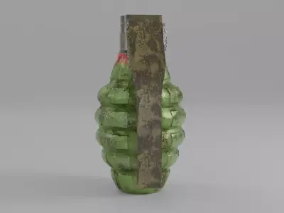 Grenade 3D Model - Low Poly Low-poly 3D model