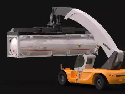 LRS 645 and ISO Tank Container 3D model
