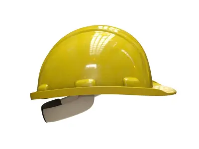 Worker Helmet Low-poly 3D model