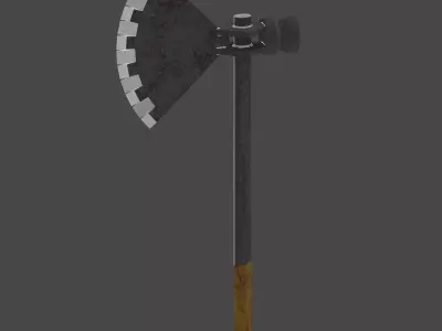 Apocalypse Axe low-poly Free low-poly 3D model