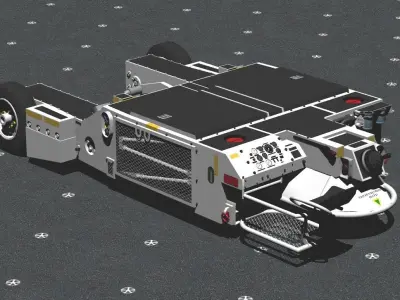 AAS32A-32 NAVY Towing tractor 3D model