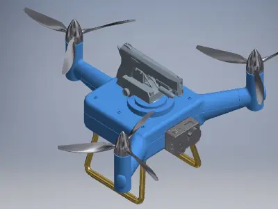 HSDrone 3d model 3D model