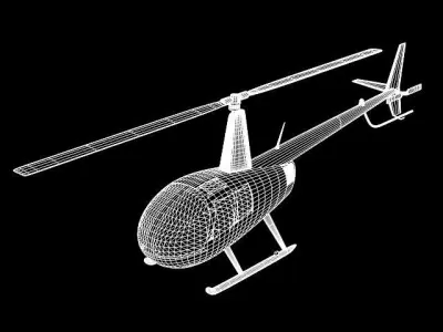 robinson R44 3D model