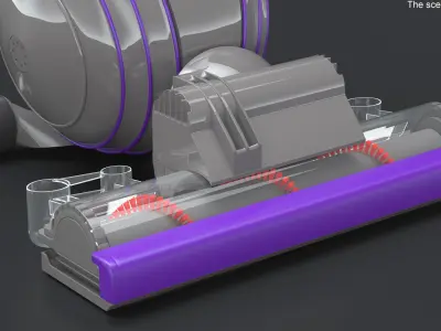  Dyson Ball Upright Vacuum Cleaner Purple 