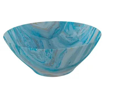 Bowl in Blue Color 3D model