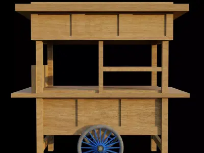 cart 3d model  3D model