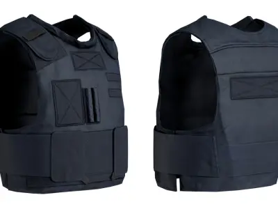 POLICE VEST Low-poly 3D model