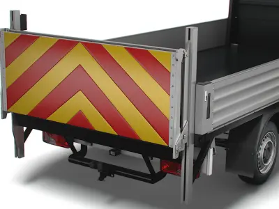 Dodge Sprinter Dropside Tail Lift 2009 3D model